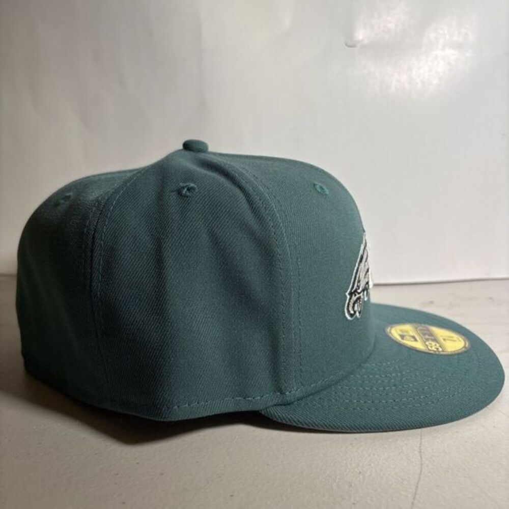 New Era 59Fifty Philadelphia Eagles JSP Green NFL Fitted Hat NEW 7 7/8 - Picture 4 of 7